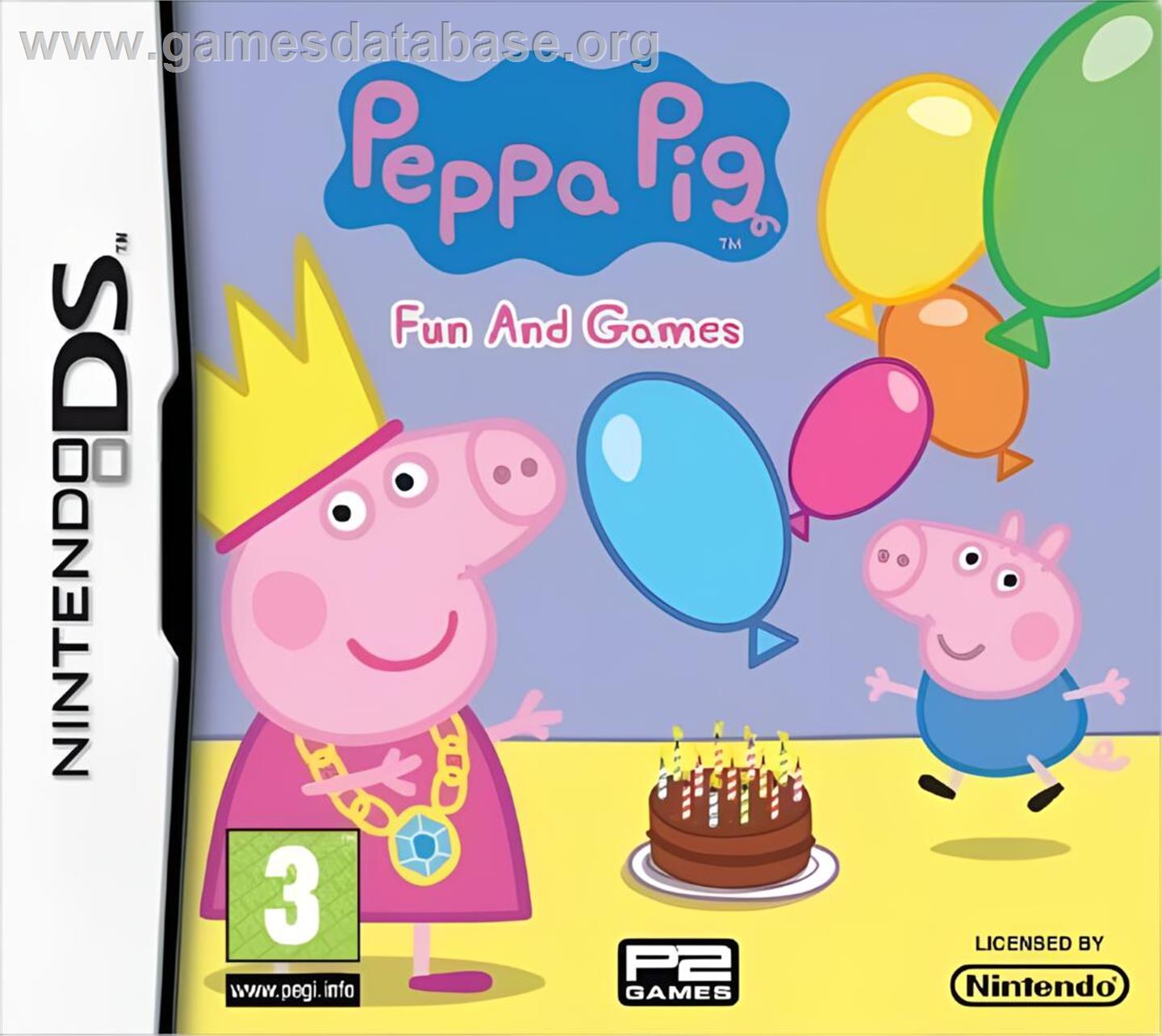 Peppa Pig - Fun And Games - Nintendo DS - Artwork - Box