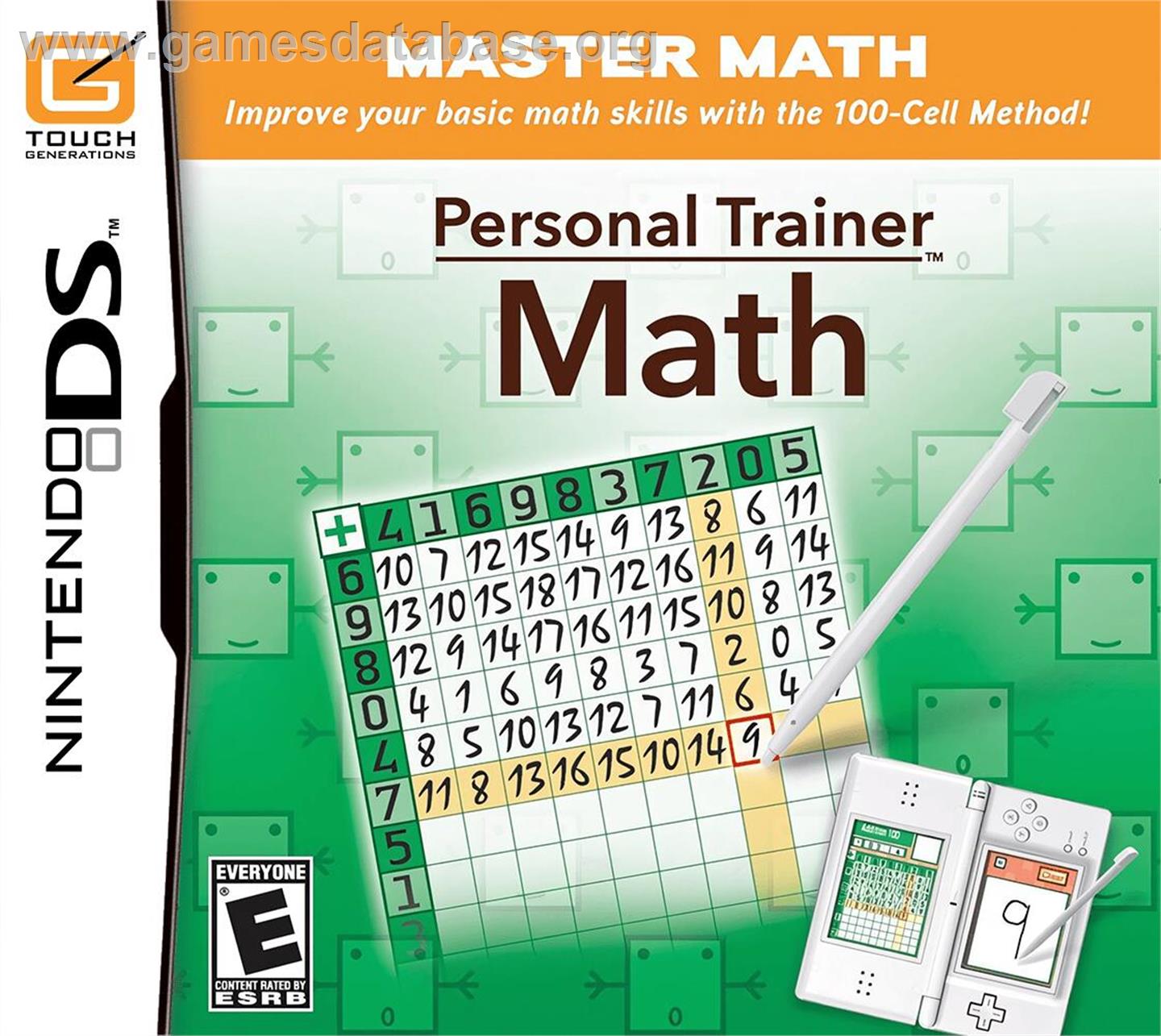 Personal Trainer - Math - Nintendo DS - Artwork - Box