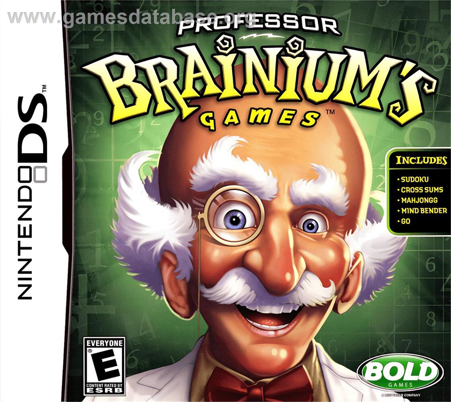 Professor Brainium's Games - Nintendo DS - Artwork - Box