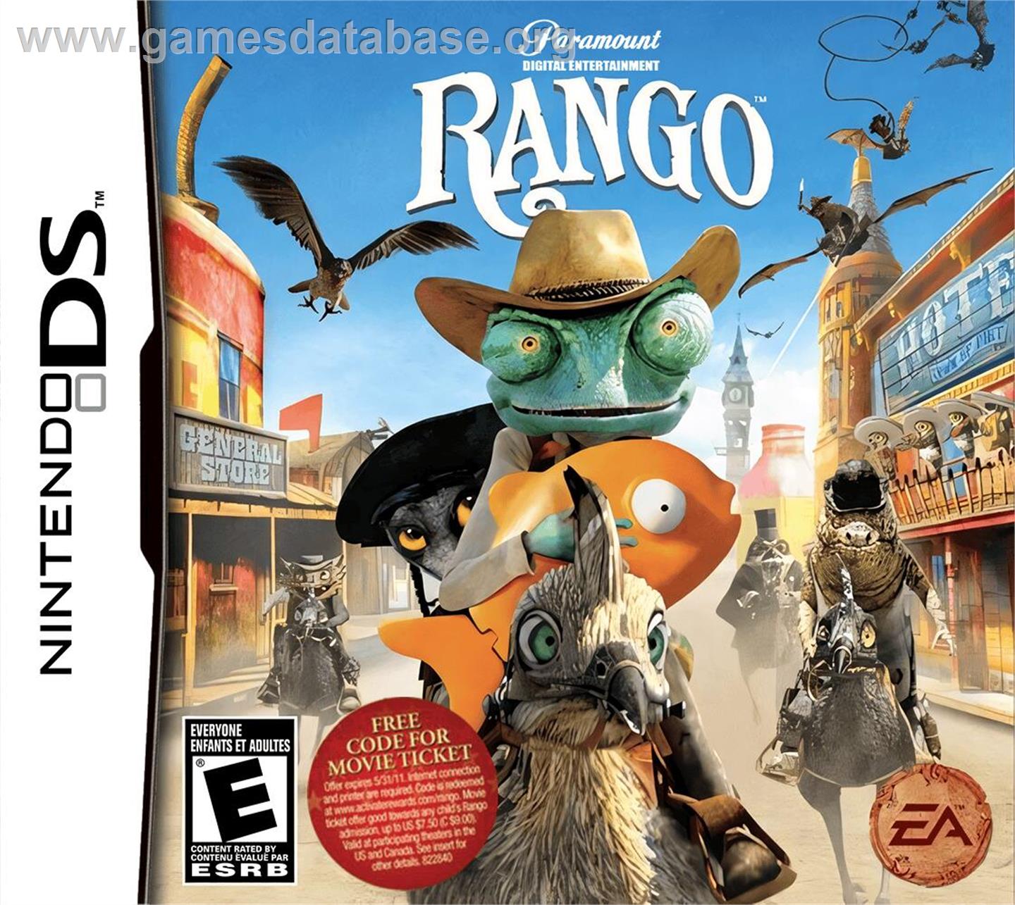 Rango - Nintendo DS - Artwork - Box