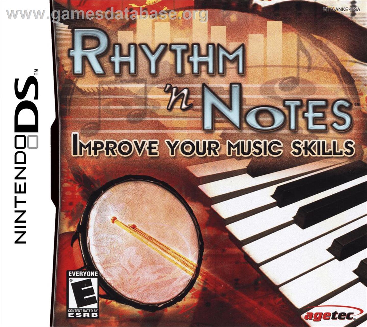 Rhythm 'n Notes - Nintendo DS - Artwork - Box