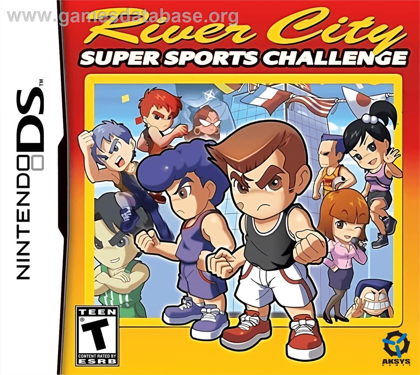 River City Super Sports Challenge - Nintendo DS - Artwork - Box