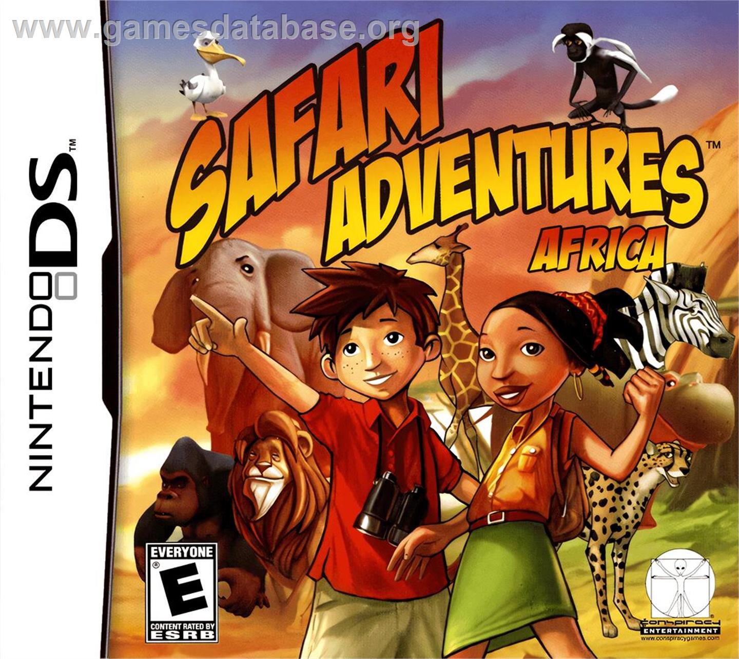 Safari Adventures - Africa - Nintendo DS - Artwork - Box