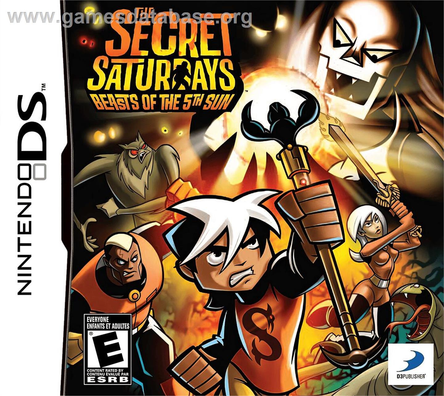 Secret Saturdays - Beasts Of The 5th Sun, The - Nintendo DS - Artwork - Box