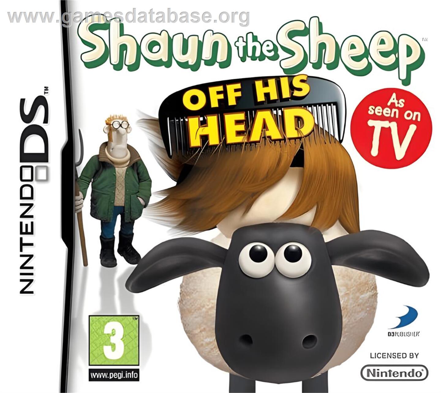 Shaun The Sheep - Off His Head - Nintendo DS - Artwork - Box