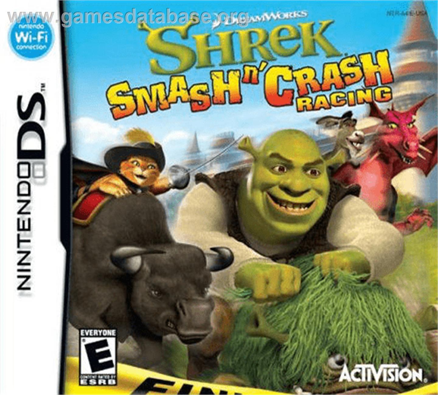 Shrek Smash N' Crash Racing - Nintendo DS - Artwork - Box
