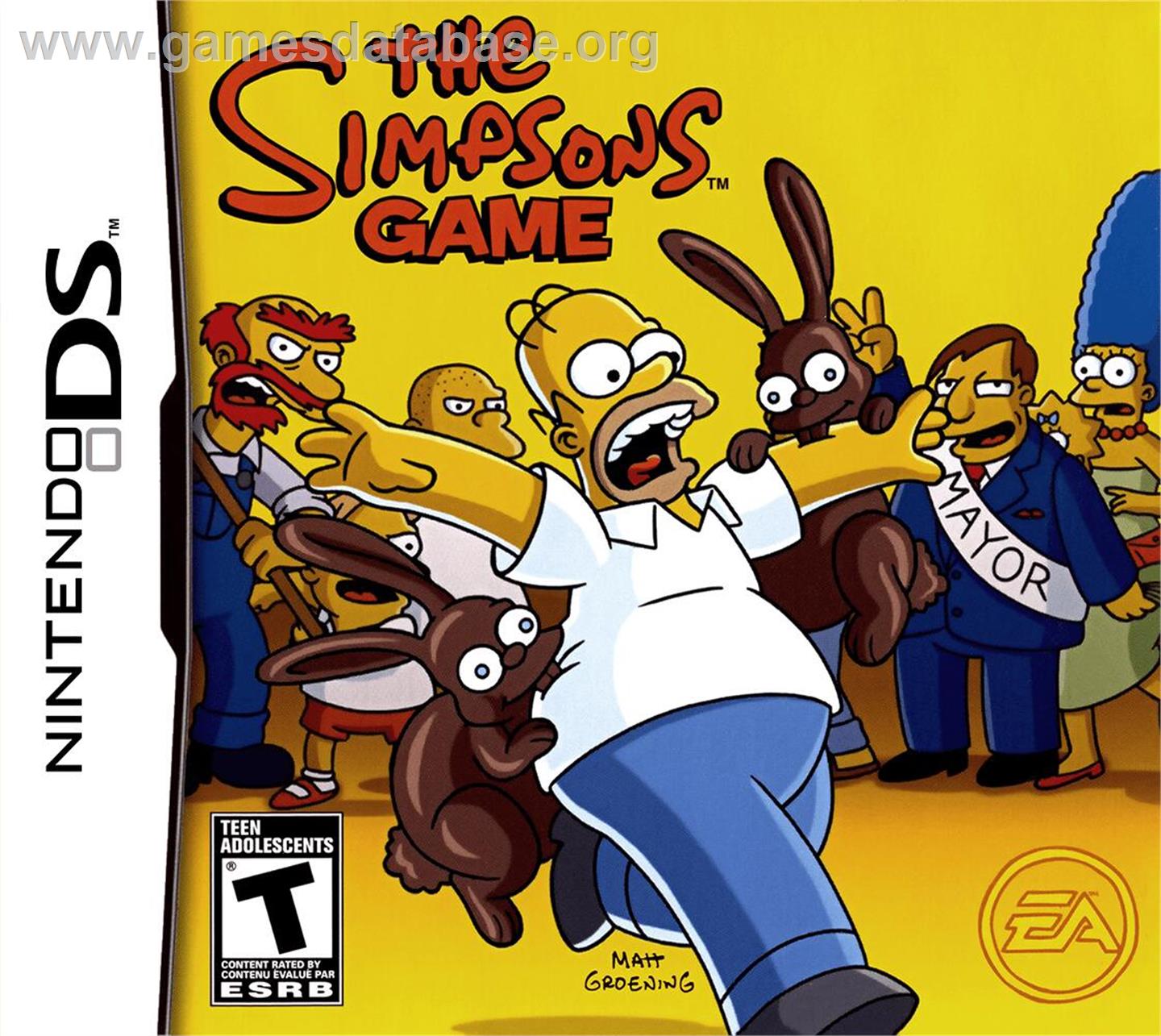 Simpsons Game, The - Nintendo DS - Artwork - Box