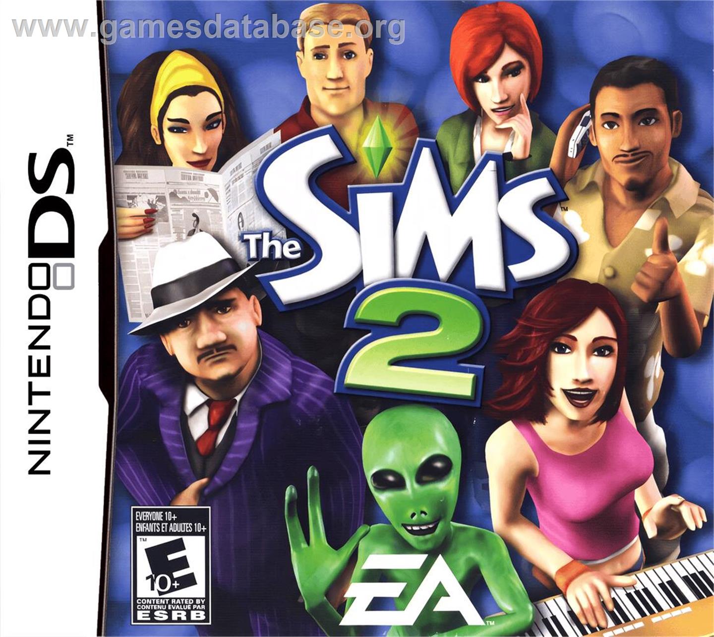 Sims 2, The - Nintendo DS - Artwork - Box