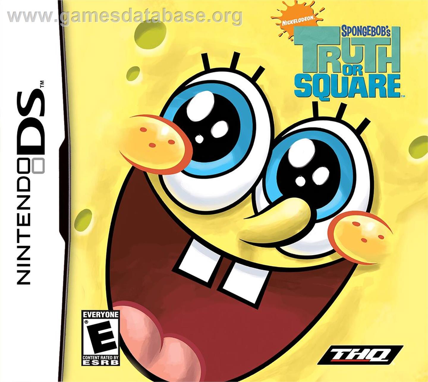 SpongeBob's Truth or Square - Nintendo DS - Artwork - Box