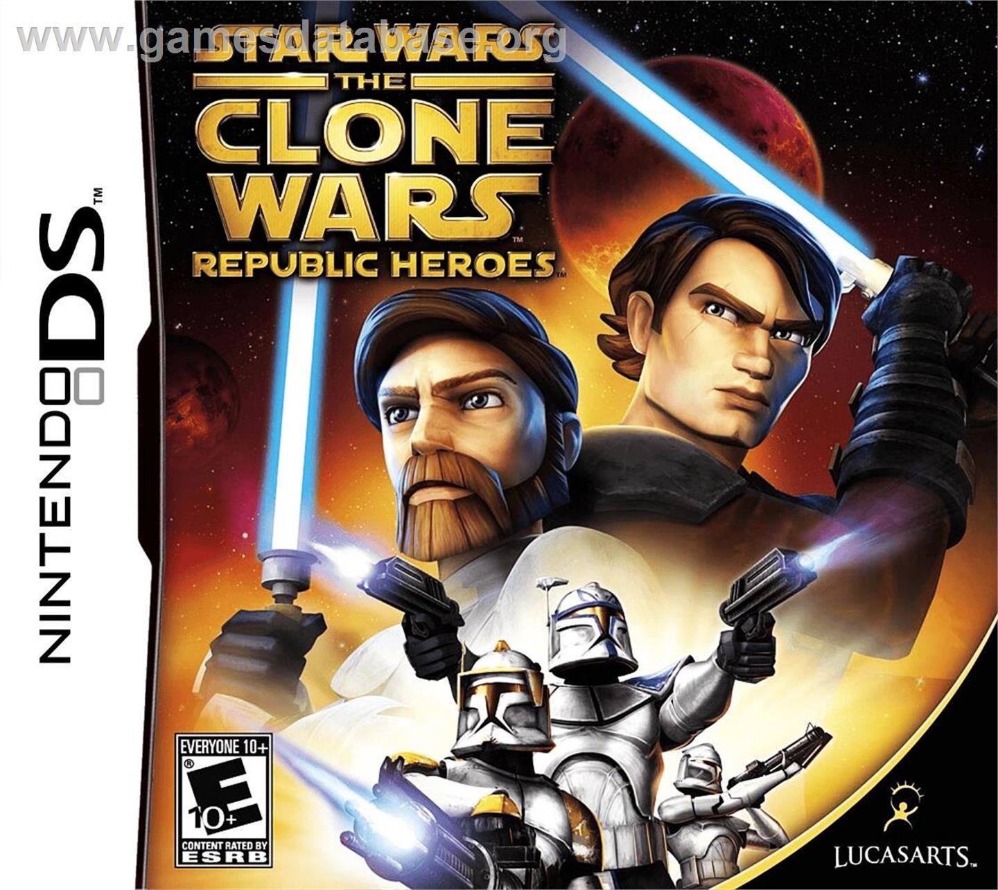 Star Wars The Clone Wars - Les Héros De La République - Nintendo DS - Artwork - Box