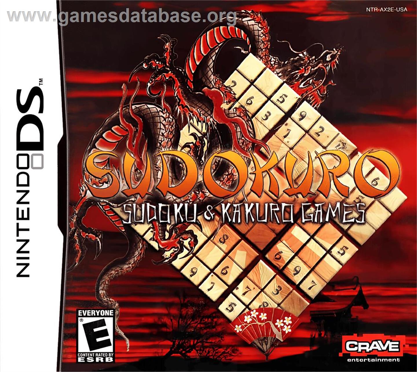 Sudokuro - Sudoku And Kakuro Games - Nintendo DS - Artwork - Box