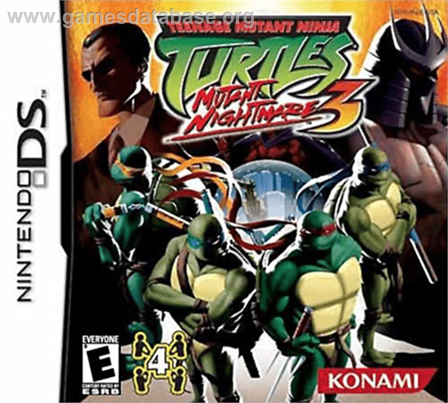 Teenage Mutant Ninja Turtles 3: Mutant Nightmare - Nintendo DS - Artwork - Box