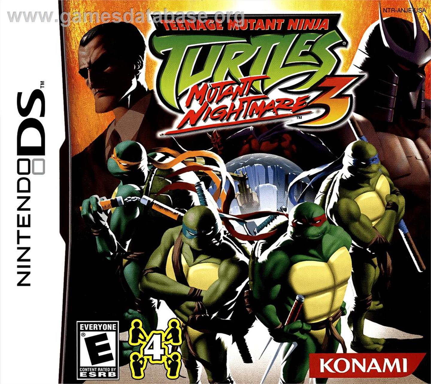 Teenage Mutant Ninja Turtles 3 - Mutant Nightmare - Nintendo DS - Artwork - Box