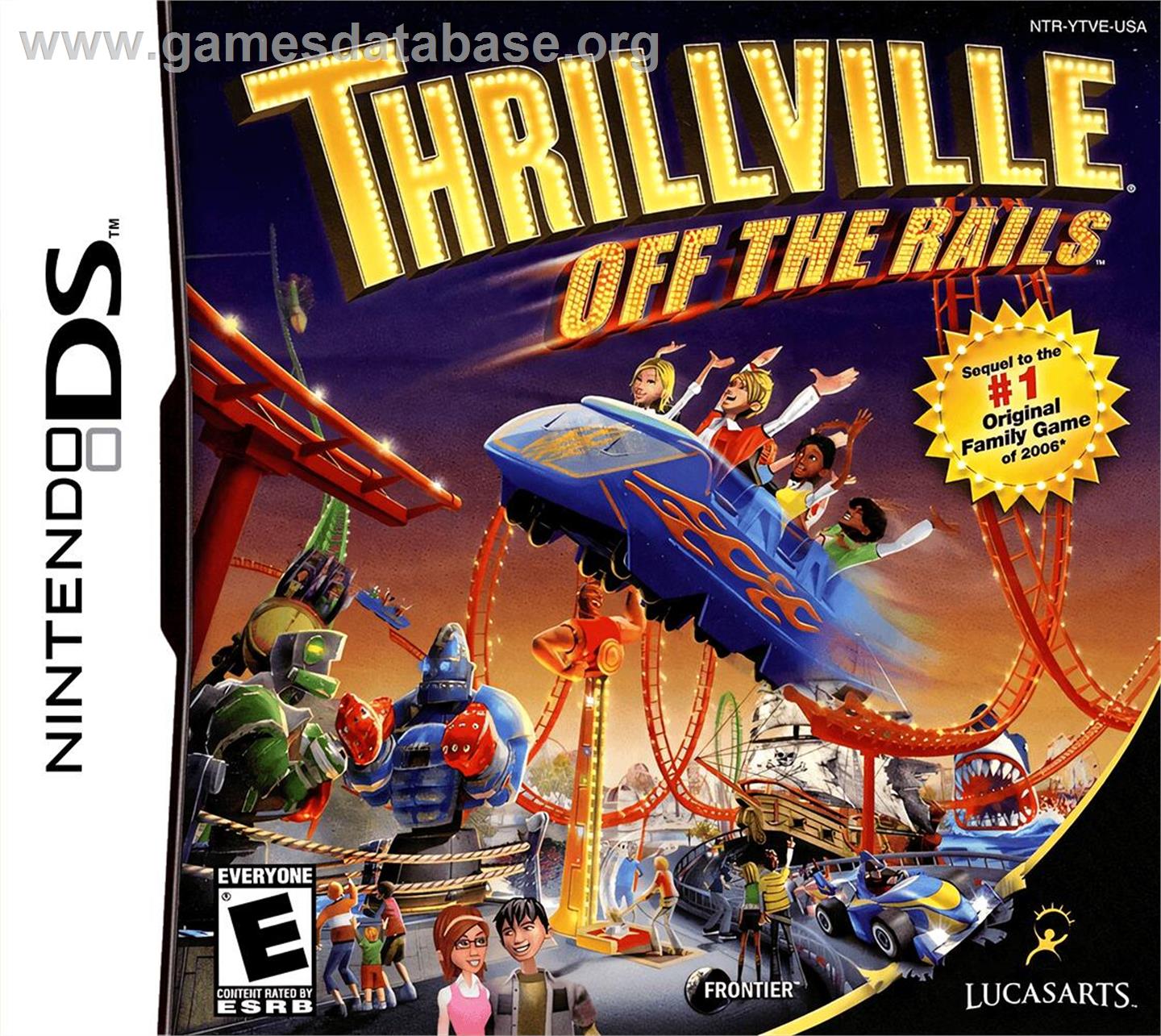 Thrillville - Off The Rails - Nintendo DS - Artwork - Box