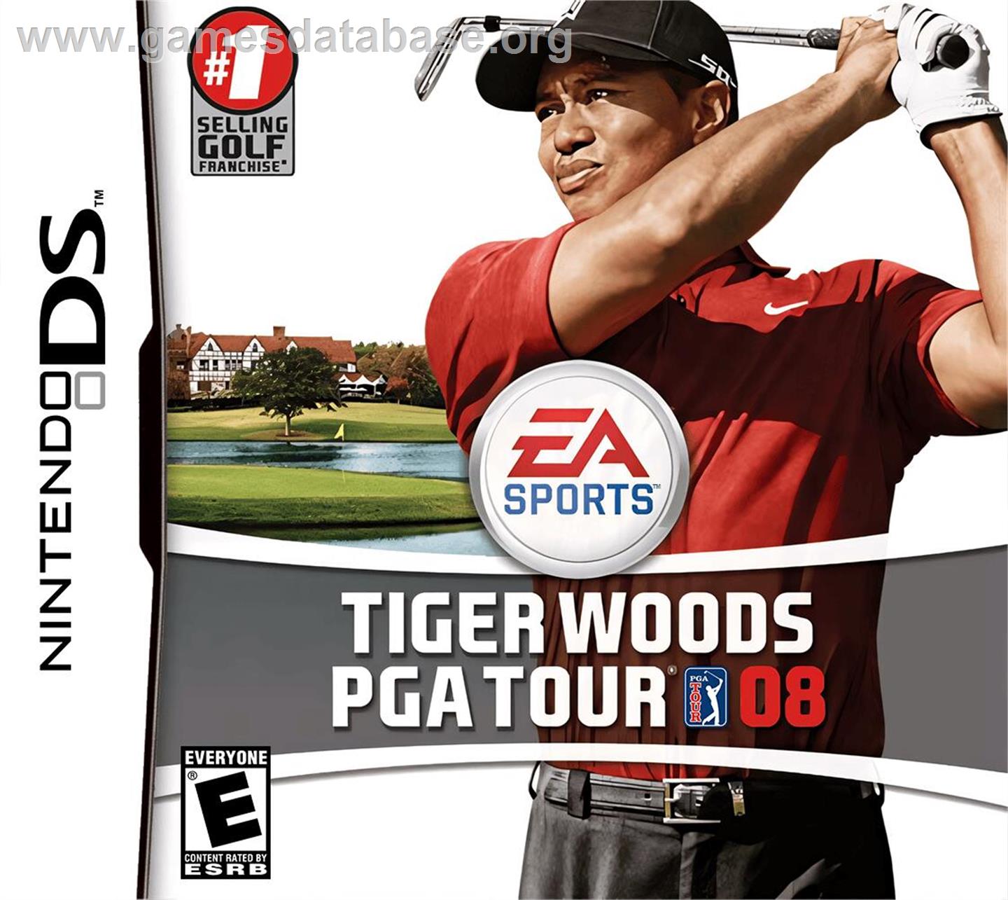 Tiger Woods Pga Tour 08 - Nintendo DS - Artwork - Box