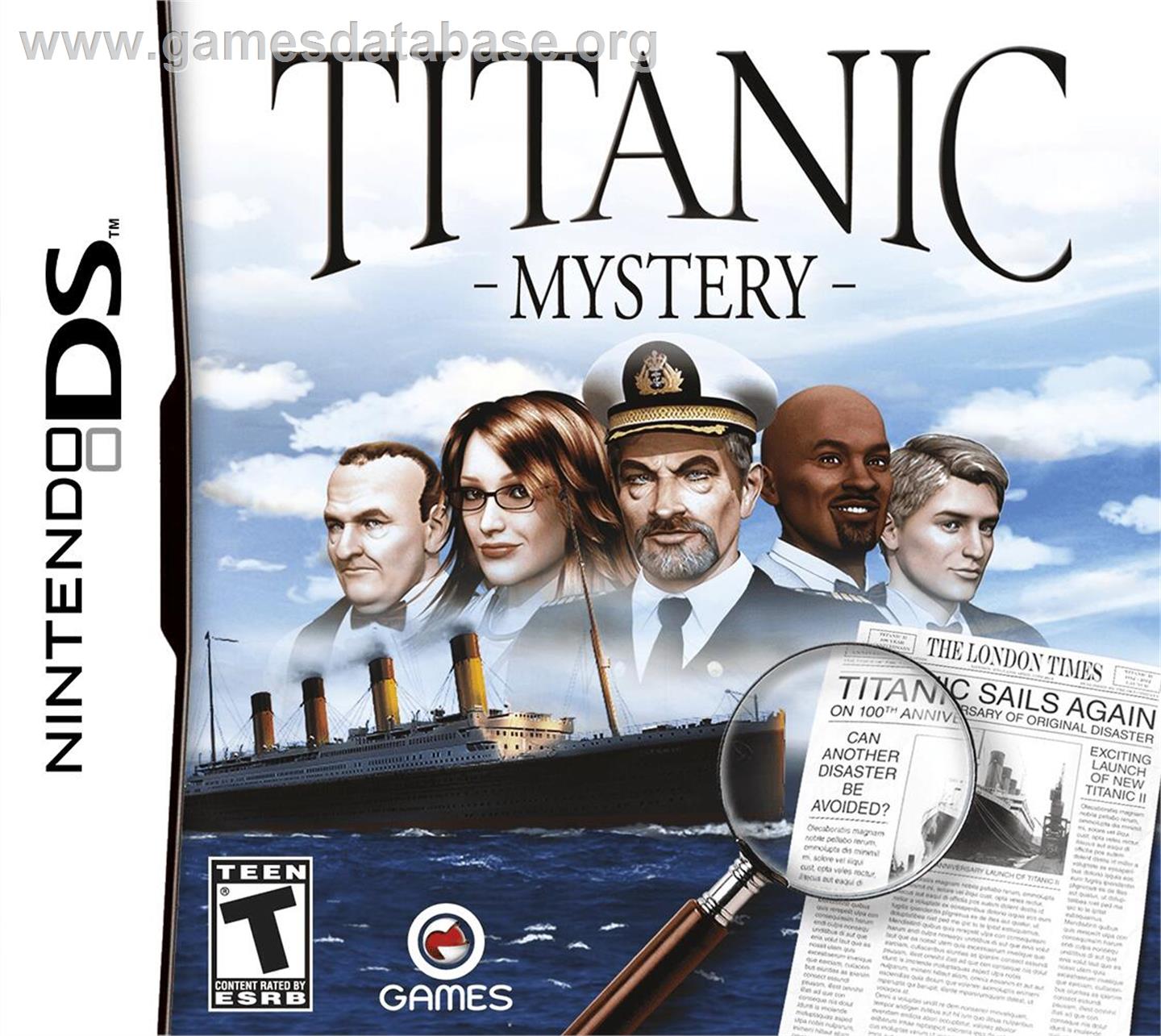Titanic Mystery - Nintendo DS - Artwork - Box