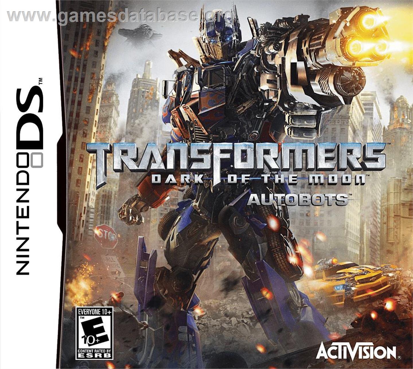 Transformers - Dark of the Moon - Autobots - Nintendo DS - Artwork - Box