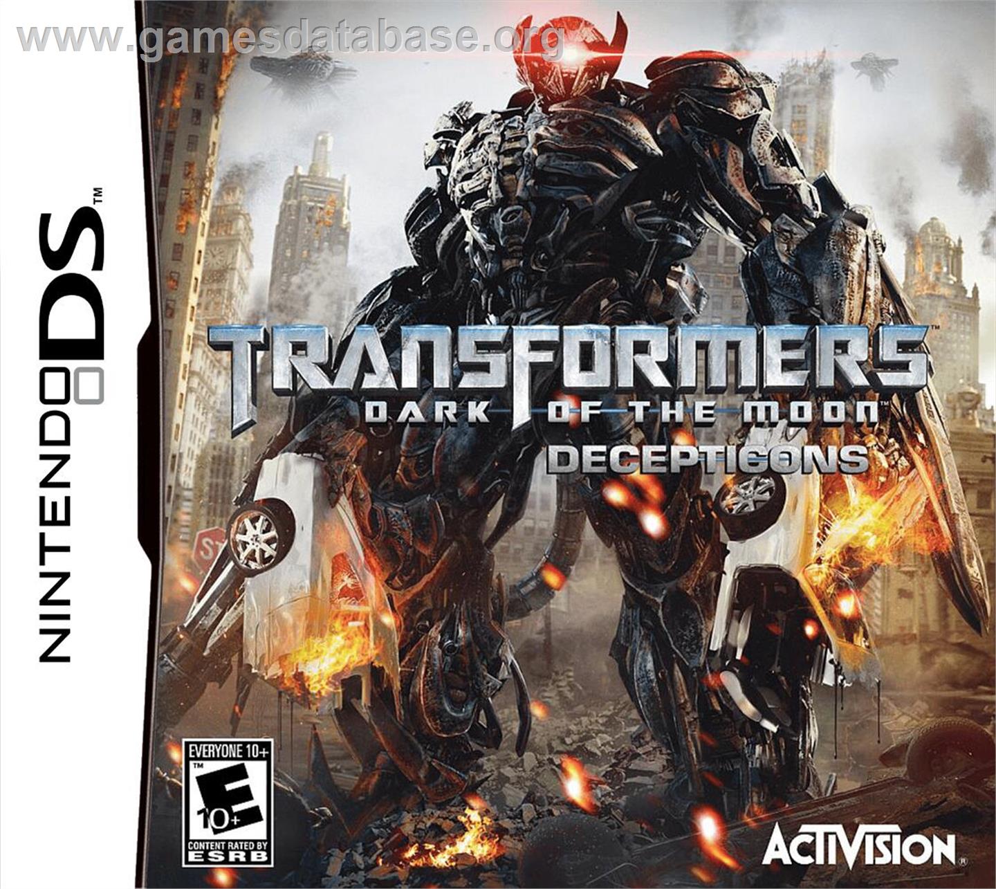 Transformers 3 - La Face Cachée De La Lune - Decepticons - Nintendo DS - Artwork - Box