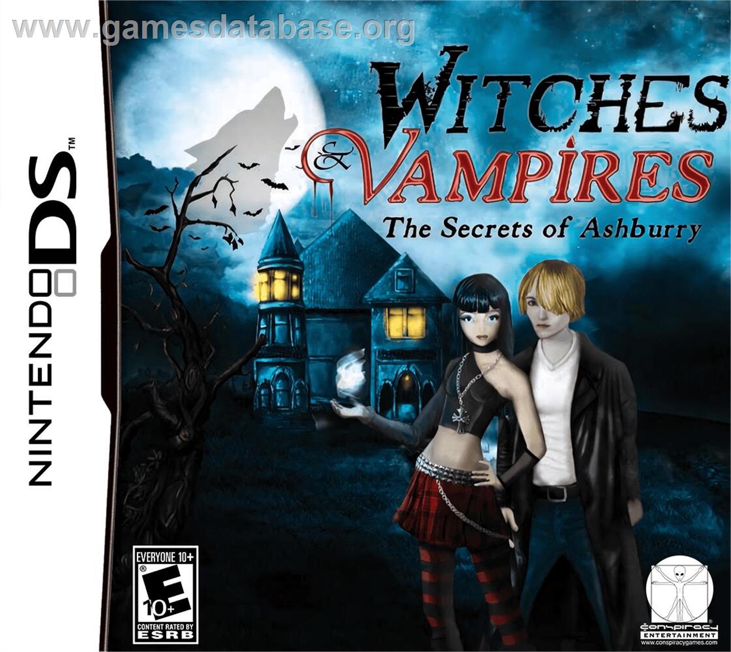 Witches And Vampires - The Secrets Of Ashburry - Nintendo DS - Artwork - Box