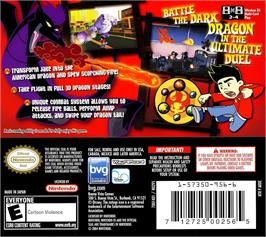 Box back cover for American Dragon - Jake Long - Attack Of The Dark Dragon on the Nintendo DS.