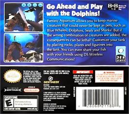 Box back cover for Aquarium By Ds on the Nintendo DS.