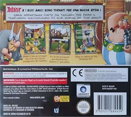 Box back cover for Astérix - Ils Sont Fous Ces Romains ! on the Nintendo DS.