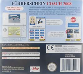Box back cover for Autoescuela Trainer on the Nintendo DS.
