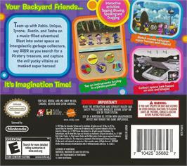 Box back cover for Backyardigans, The on the Nintendo DS.