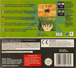 Box back cover for Beetle King on the Nintendo DS.