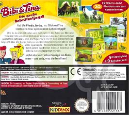 Box back cover for Bibi And Tina - Die Grosse Schnitzeljagd on the Nintendo DS.