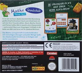 Box back cover for Bibi Blocksberg: Grundschule Mathematik - Klasse 1 Bis 4 on the Nintendo DS.