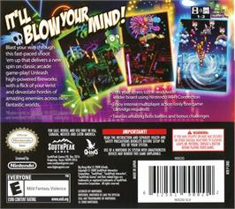 Box back cover for Big Bang Mini on the Nintendo DS.