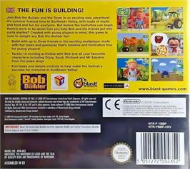 Box back cover for Bob The Builder - Festival Of Fun on the Nintendo DS.
