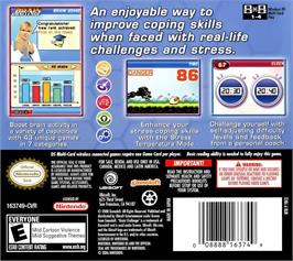 Box back cover for Brain Challenge on the Nintendo DS.