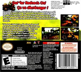 Box back cover for Calvin Tucker's Redneck - Farm Animal Racing Tournament on the Nintendo DS.
