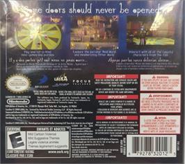 Box back cover for Coraline on the Nintendo DS.