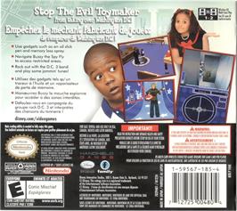 Box back cover for Cory In The House on the Nintendo DS.