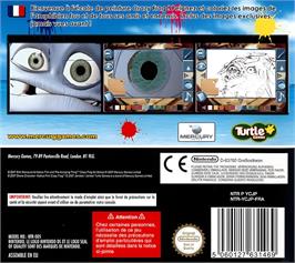 Box back cover for Crazy Frog - Collectables Art School on the Nintendo DS.