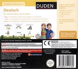 Box back cover for Duden: Einfach Klasse in Deutsch - 1./2. Klasse on the Nintendo DS.