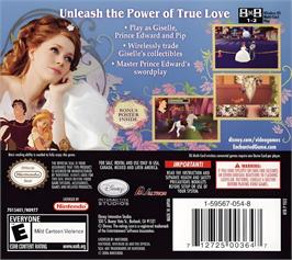 Box back cover for Enchanted on the Nintendo DS.