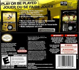 Box back cover for FIFA Street 2 on the Nintendo DS.