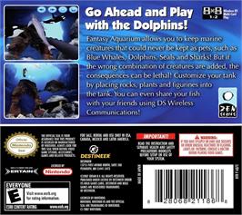Box back cover for Fantasy Aquarium By Ds on the Nintendo DS.