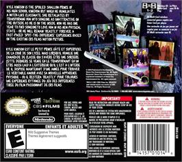 Box back cover for Frantic Foto - Beastly on the Nintendo DS.