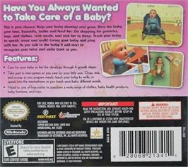 Box back cover for I Love Babies on the Nintendo DS.