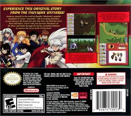 Box back cover for Inuyasha - Secret Of The Divine Jewel on the Nintendo DS.