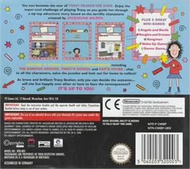 Box back cover for Jacqueline Wilson's Tracy Beaker - The Game on the Nintendo DS.