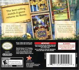 Box back cover for Jewel Master - Cradle Of Rome 2 on the Nintendo DS.