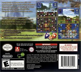 Box back cover for Jewel Match on the Nintendo DS.