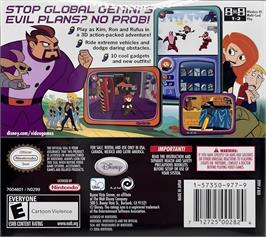 Box back cover for Kim Possible - Global Gemini on the Nintendo DS.