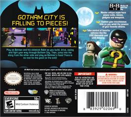 Box back cover for Lego Batman - Le Jeu Vidéo on the Nintendo DS.